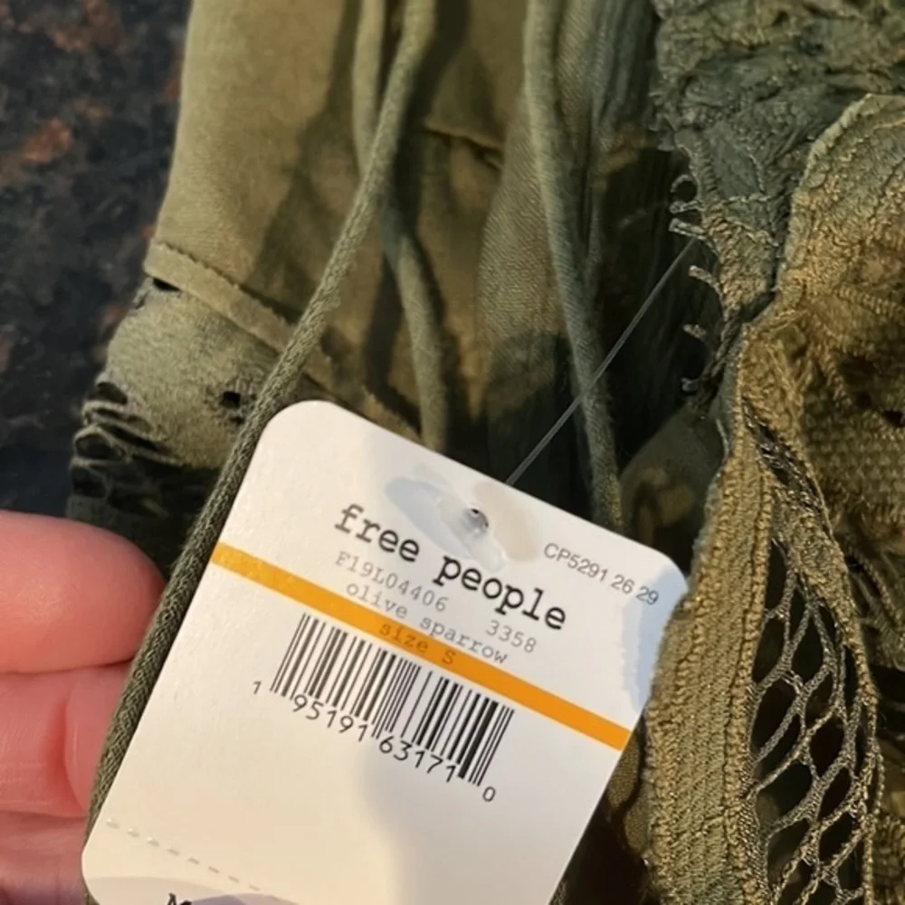 Free people olive sparrow ruffle embroidered bralette - Picture 6 of 6